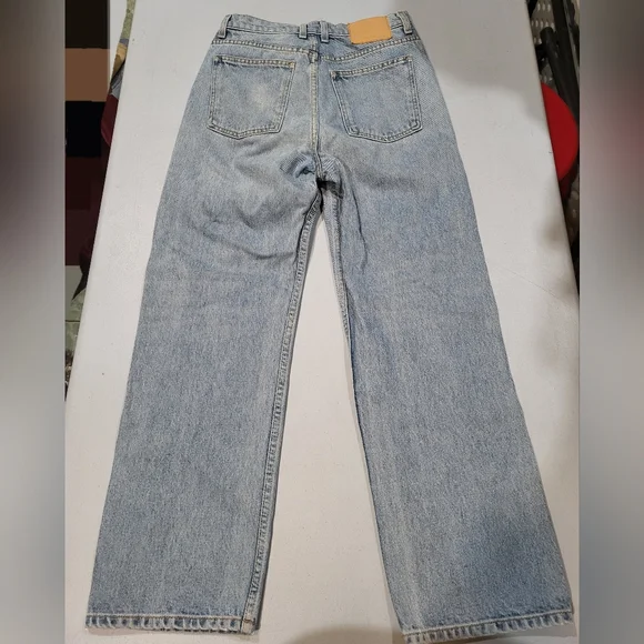 B SIDES Light Blue Straight Leg Jeans - Picture 2 of 6